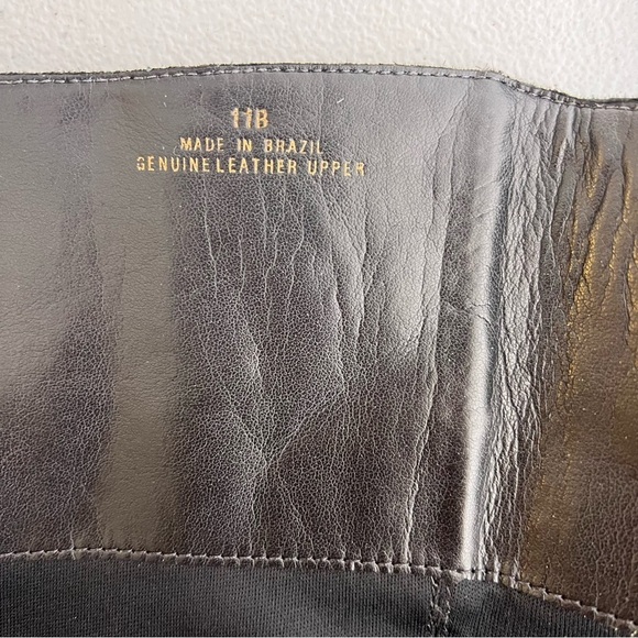 talbots tall black suede wing tip boots size 11 - Picture 5 of 6